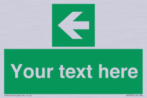 Custom Arrow Left Sign